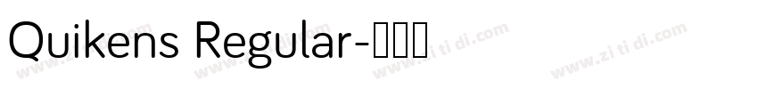 Quikens Regular字体转换